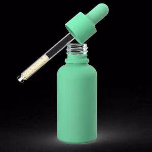 Zylinder Bernstein kosmetische Hautpflege Haar ätherisches Öl Serum Glas Tropfflasche