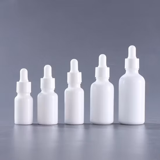 Kosmetische Tropfflasche aus Glas, 30 ml, Kosmetikflasche aus Opalglas