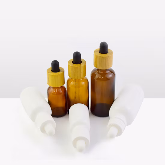 Kostenlose Probe 5 ml 10 ml 15 ml 20 ml 30 ml 50 ml 100 ml Glasflasche mit ätherischen Ölen mit Kind